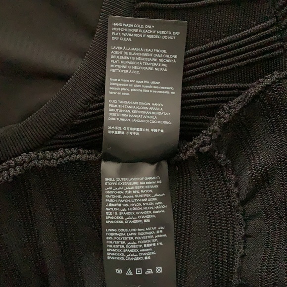 ✨ NWT ✨Black Bebe Whitney Midi Dress - Picture 4 of 4